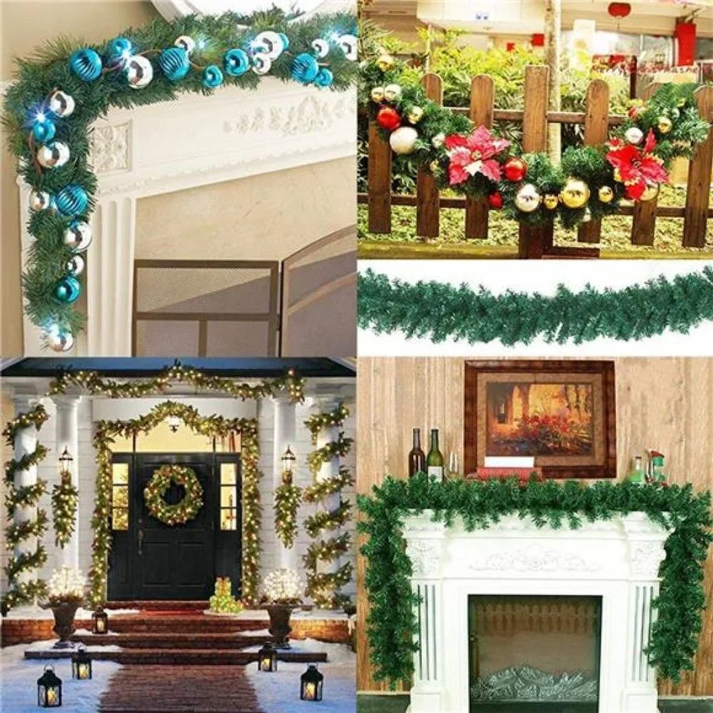 Christmas Pine Branch Garland with 280 Branches ,9 Feet
